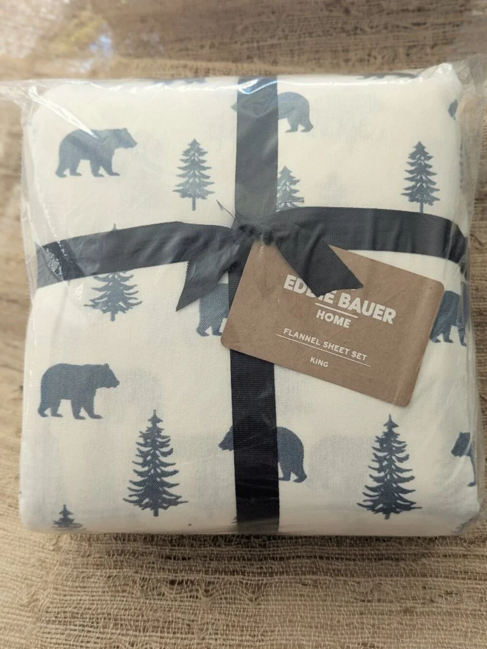 Eddie Bauer - Flannel King Sheet Set, Anti-Pilling & Wrinkle Resistant Cotton